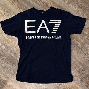 Emporio Armani Navy Blue Logo T-Shirt